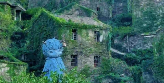 When Pop Mart meets an abandoned village, the art gets wild 🏚️👻